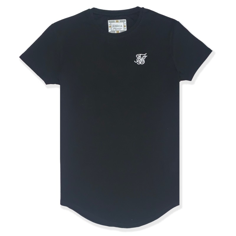 SikSilk Core Gym Tee - Jet Black