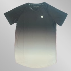 Black Grey Fade Butterfly Tee